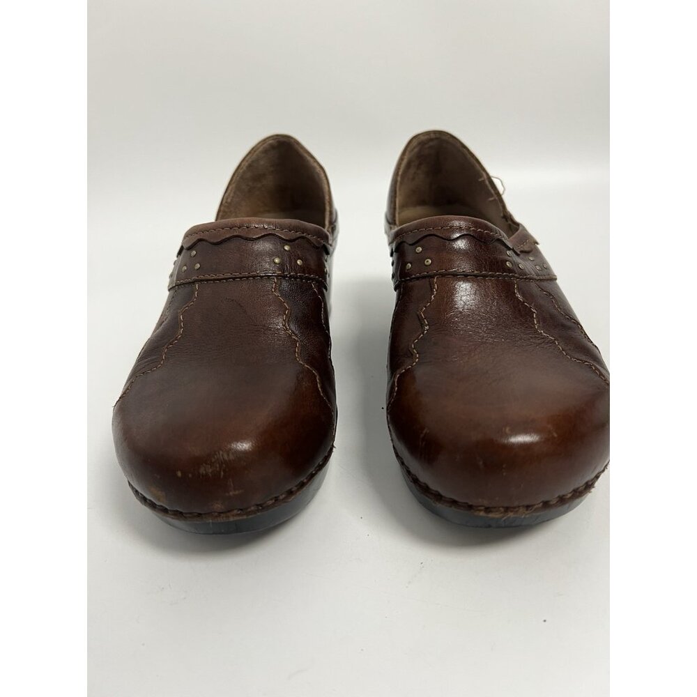 DANSKO Hailey Professional Staple Clog Mule Platform Nursing Shoe Studs 7.5-8 38 - Picture 8 of 10